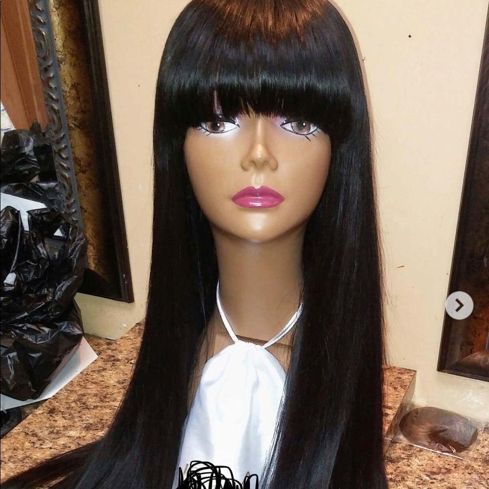 Human hair wig virgin hair wig
